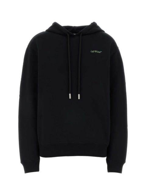 Off-White Off White Women Black Cotton Sweatshirt