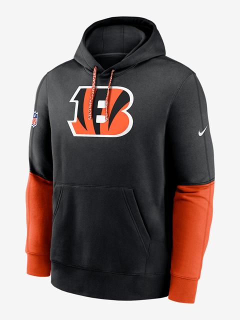 Nike Cincinnati Bengals Sideline Team Issue Club Men's Nike NFL Pullover Hoodie