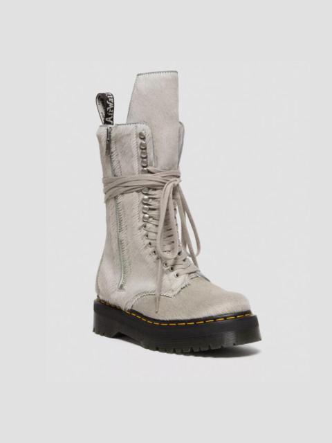 Rick Owens BNWT SS23 RICK OWENS x DR.MARTENS 1918 HAIR ON LUX BOOTS 43