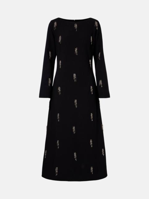 SIMKHAI Coretta embellished crêpe midi dress