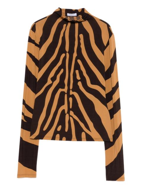 FERRAGAMO zebra print top