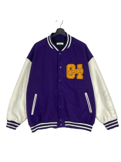 Other Designers If Six Was Nine - Wego varsity Jacket Japanese Brand Patches Purple Jacket