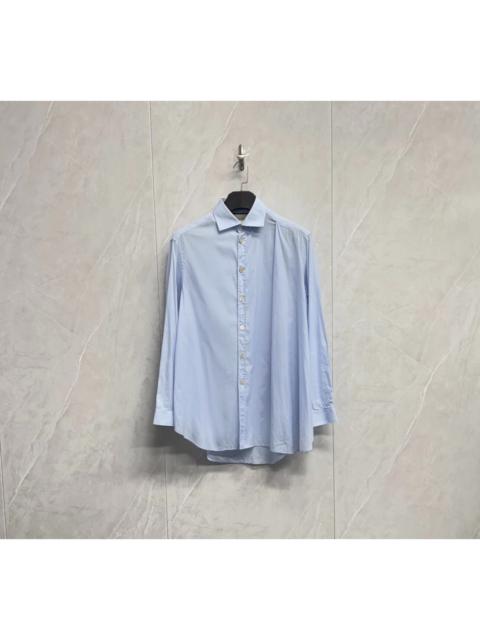 GUCCI Gucci Blue Long-Sleeve Shirt with Accordion Pleats