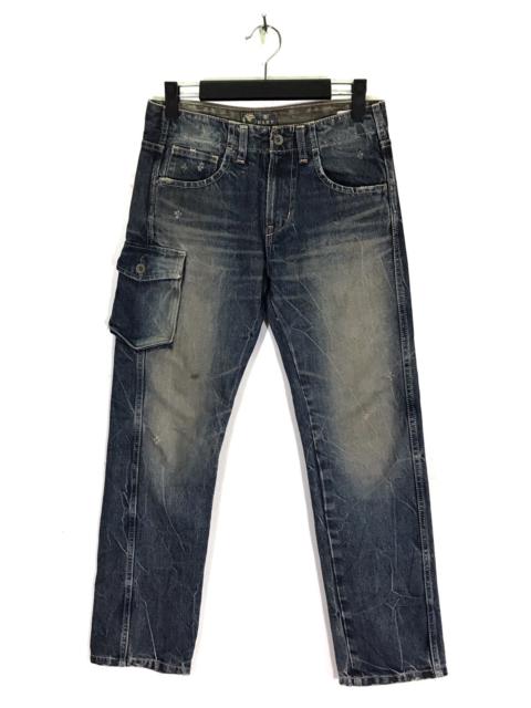 Other Designers Indigo - Blue Blue Japan Distressed faded Jeans Made in Japan