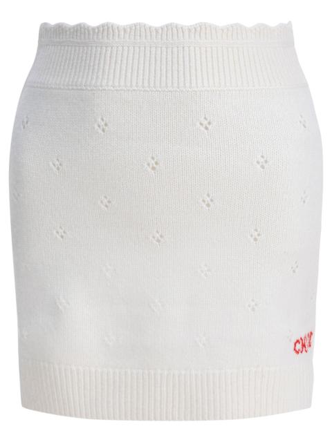 Chloé Chloé Openwork Wool And Cashmere Miniskirt