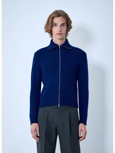 Jil Sander Jil Sander Men Zip-Up Wool Knit Cardigan