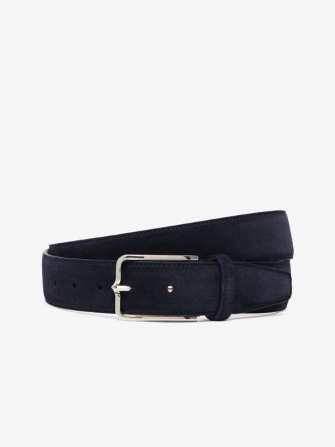 CORNELIANI Blue suede belt