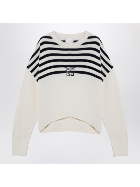 Givenchy 4G Striped Jersey White/Black Women