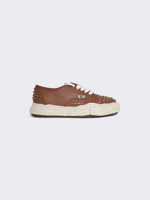 Maison MIHARAYASUHIRO Baker Og Sole Studded Canvas Low-top Sneaker Brown