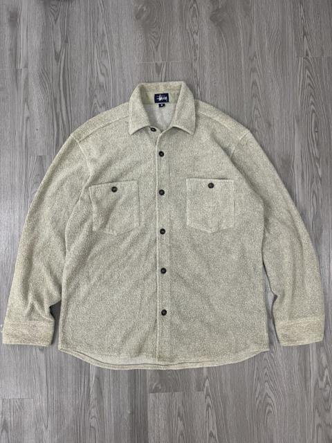 Vintage Stussy Fleece Button Up Shirt