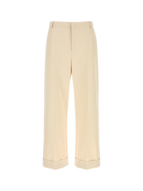 Valentino Melange ivory cotton pant
