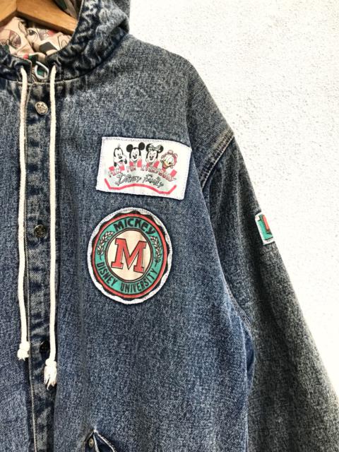 Other Designers Vintage - Vintage Mickey Jeans Hoodie Casual Reversible Button Jacket