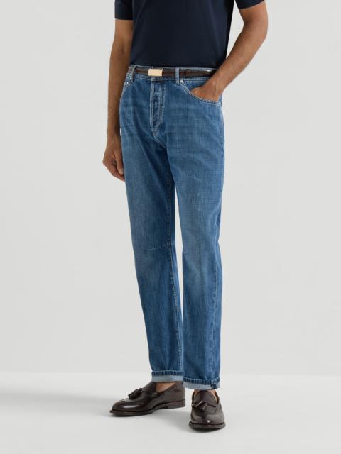 Brunello Cucinelli Lightweight denim five-pocket trousers