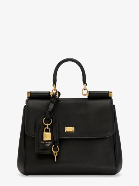 Dolce & Gabbana Dolce & Gabbana My Sicily Leather Shoulder Bag Black