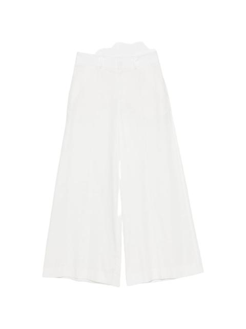 CELINE Celine Women Wide-Leg Cotton Trousers