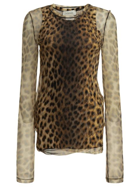 Other Designers Max Mara Sportmax Fitted Animalier Top