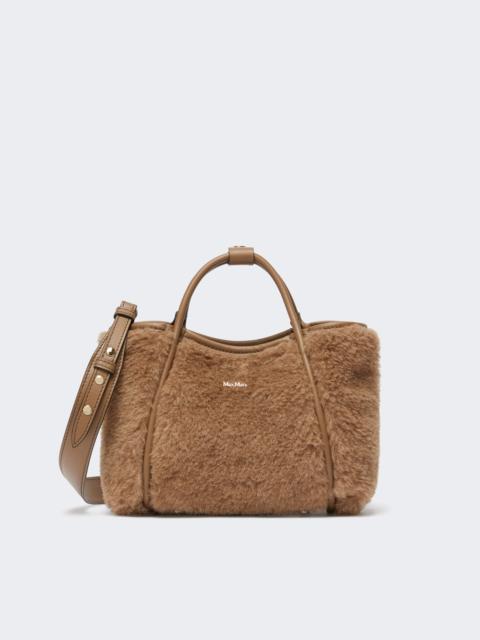 Max Mara TMARINXS4 Extra-small Marine Bag in alpaca and cashmere Teddy fabric