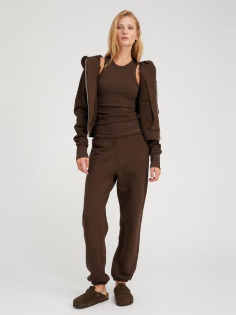 SPRWMN AMERICANO COTTON SHRUNKEN ZIP UP HOODIE