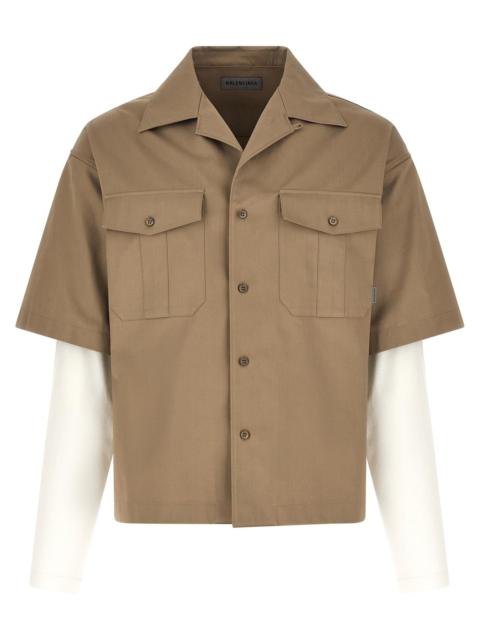 BALENCIAGA Balenciaga Men Double-Layer Shirt