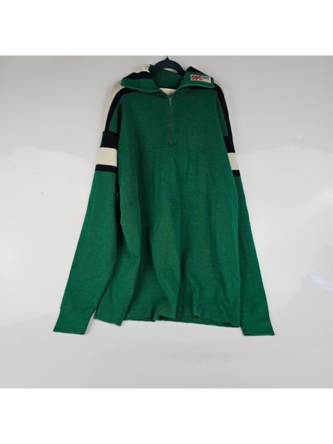 GUCCI GUCCI Green Wool Silk Turtleneck Sweater $1400 New S