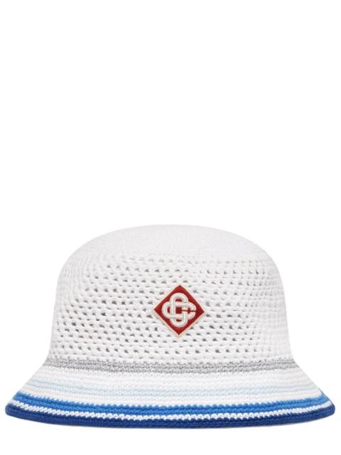 CASABLANCA COTTON MESH STRIPE HAT