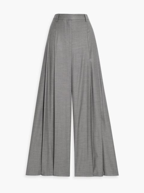 TWP Next Didi pleated wool-blend crepe wide-leg pants