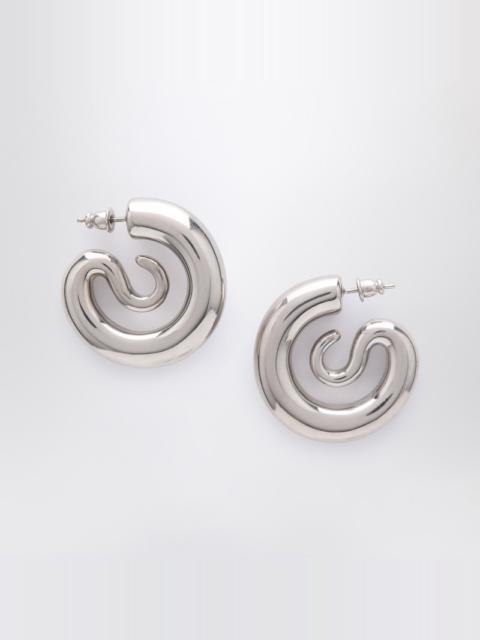 PANCONESI Small silver Serpent Hoops earrings