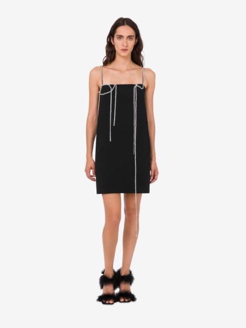 Moschino EMBELLISHED STRETCH CREPE DRESS