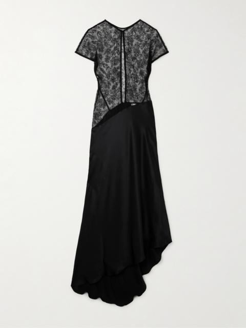 TOVE Beline Lace And Silk-satin Maxi Dress
