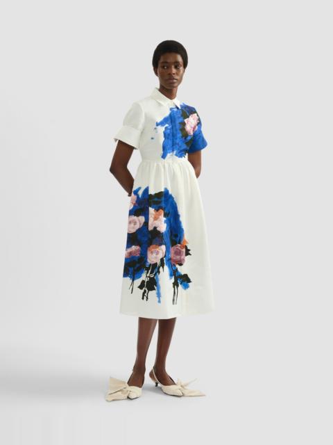 Erdem SHORT SLEEVE MIDI SHIRT DRESS