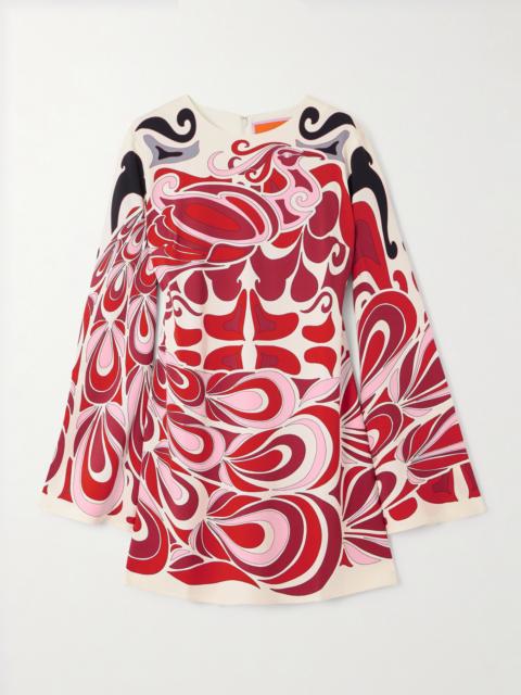 La DoubleJ Icon Supremes Printed Crepe Mini Dress