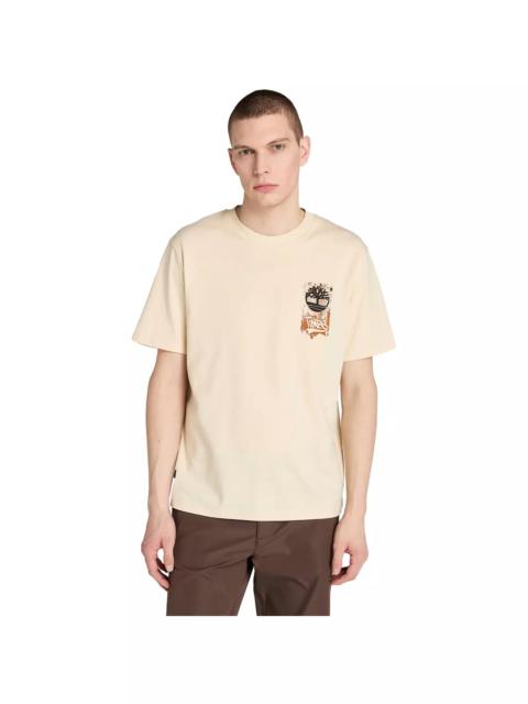 Timberland Men's Brand Carrier Slogan Back Graphic Tee