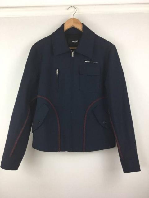 Other Designers Yang Li - Contrast-Seam Virgin Wool Harrington Jacket SZ Small