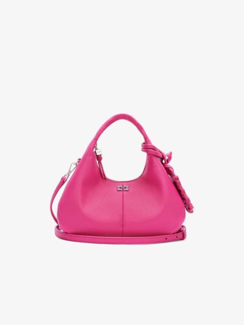 GANNI MINI HOBO BAG IN PINK
