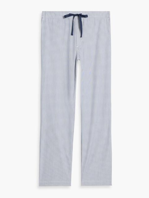 ORLEBAR BROWN Alfred pinstriped cotton-poplin drawstring pants
