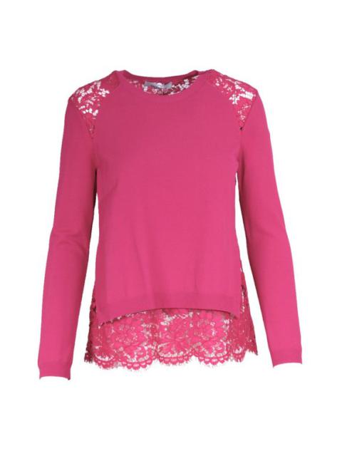Valentino Knit Sweater with Lace Detail