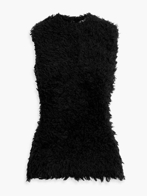 TOTEME Frayed silk top