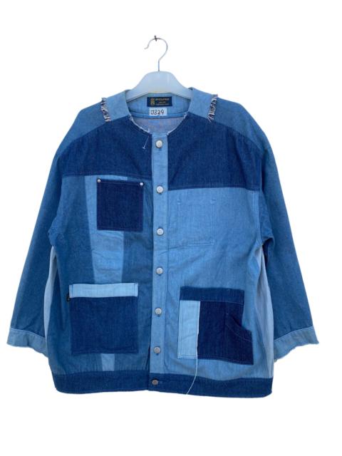 Other Designers Vintage - Rivet And Surge Patchwork Denim Jacket