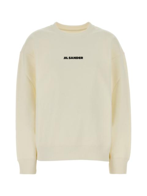 Jil Sander Ivory cotton sweatshirt