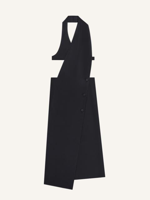 courrèges WRAPPED SATIN DRESS