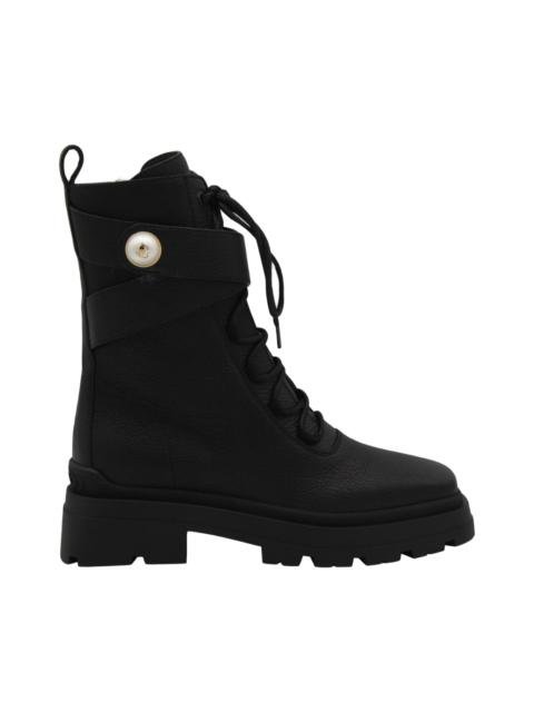 JIMMY CHOO Black Leather Boots