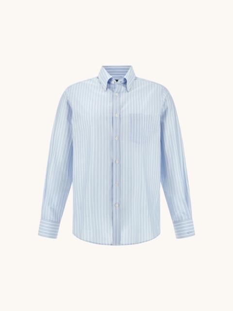 Paul & Shark SUMMER BREEZE COTTON SHIRT WITH STRIPED PATTERN