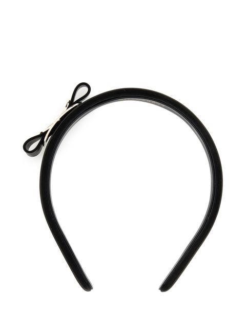 Salvatore Ferragamo Women Black Leather Hairband