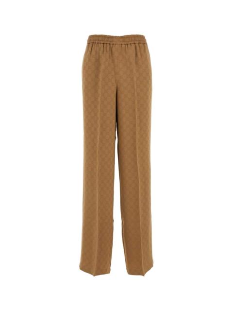 GUCCI Gucci Women Camel Jacquard Joggers