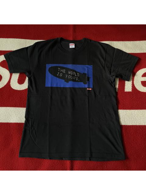 Supreme Supreme - Scarface Blimp / The World Is Yours Tee 2017 BLACK