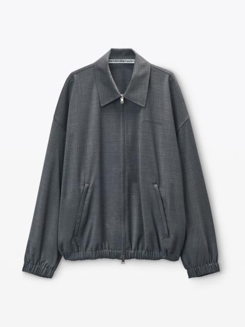 Alexander Wang Dark Grey Logo Track Jacket
