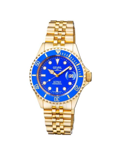 Other Designers Gevril Wall Street Automatic Blue Dial Men's Watch 4854B