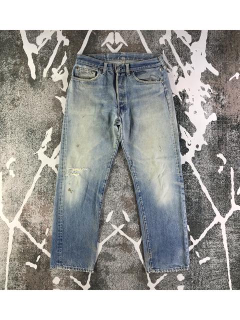 Other Designers Vintage - Vintage Levis 501 Jeans Faded Blue Denim KJ2300