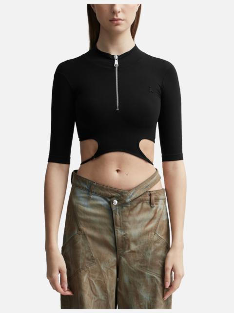 ANDREĀDAMO SCULPTING JERSEY CUT-OUT TOP