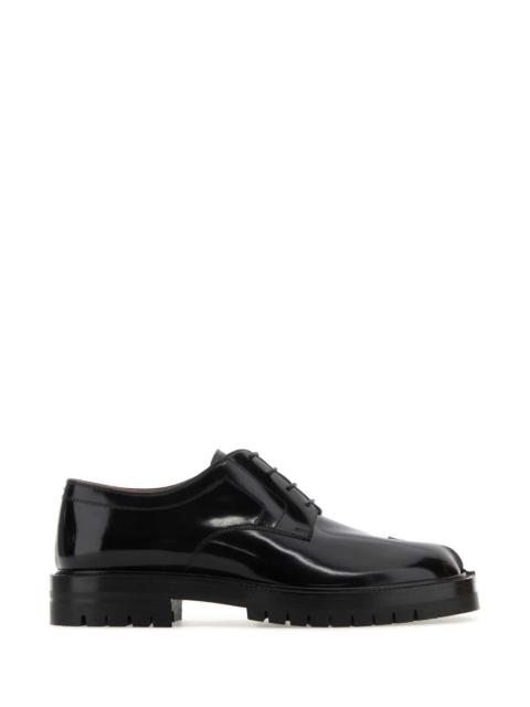 Maison Margiela Maison Margiela Men Black Leather Tabi Lace-Up Shoes